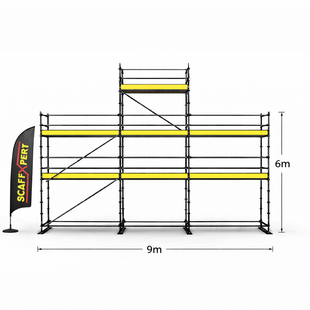Modular scaffolding kit (9 x 6 m + gable top)