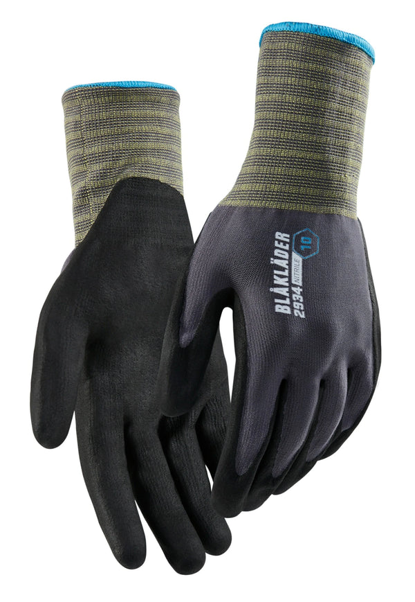Blåkläder 2934 Arbetshandske nitrildoppad